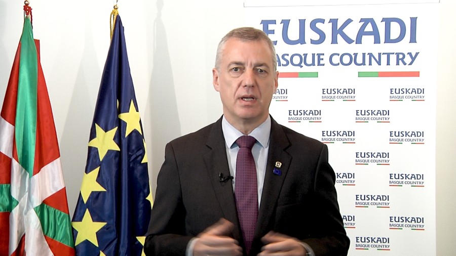 El Lehendakari Urkullu señala que el futuro dependerá de la respuesta de la Unión Europea a la pandemia