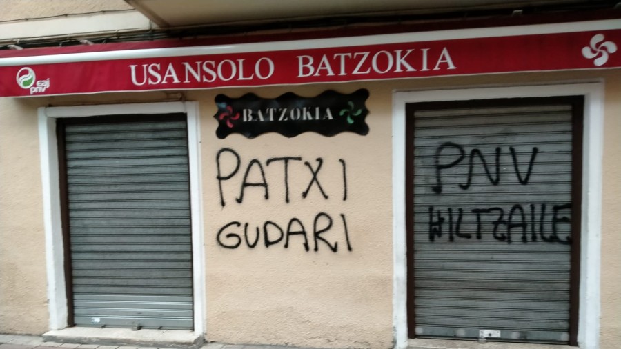 El BBB condena los ataques contra los batzokis de Usansolo, Lezama y Kastrexana