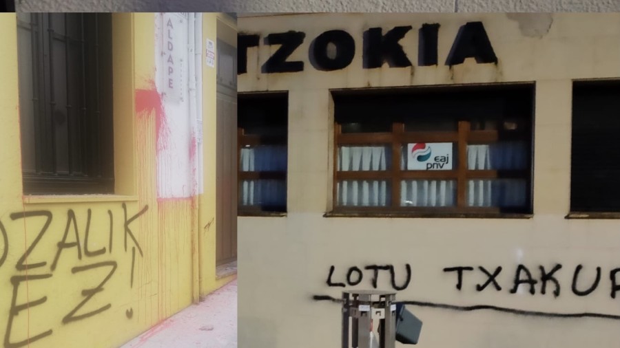 Comunicado del Gipuzko Buru Batzar ante las pintadas Comunicado del Gipuzko Buru Batzar ante las pintadas