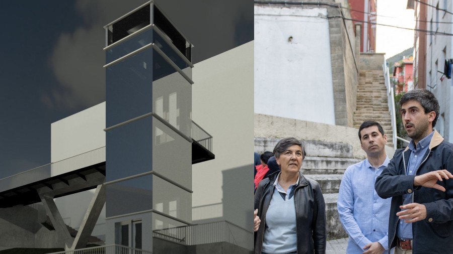Los ascensores de Ubitxa-San Kristobal propuestos por el PNV se harán en 2021 Los ascensores de Ubitxa-San Kristobal propuestos por el PNV se harán en 2021