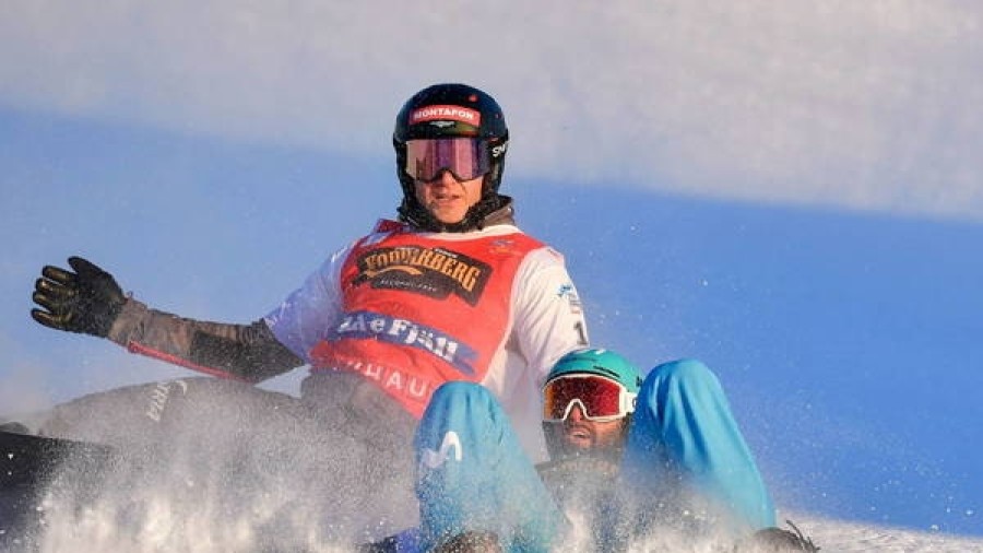 El donostiarra Lucas Eguibar, campeón del mundo de snowboard en la 'foto finish'