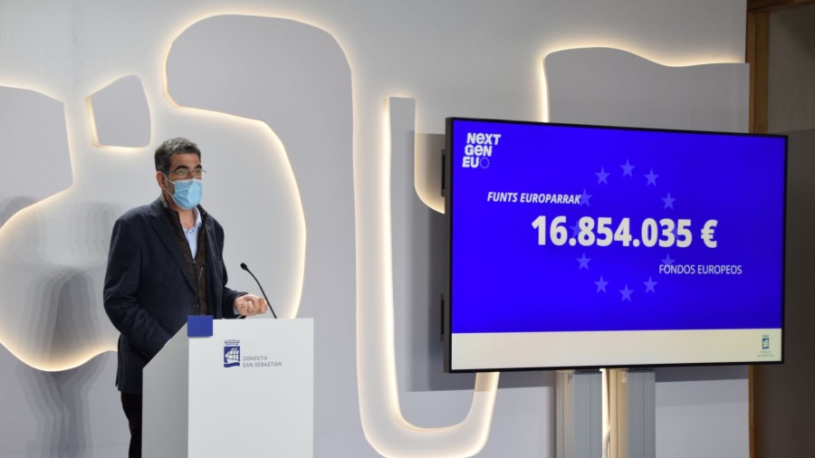 Donostia ha recibido 18 millones de euros de los fondos europeos Next Generation