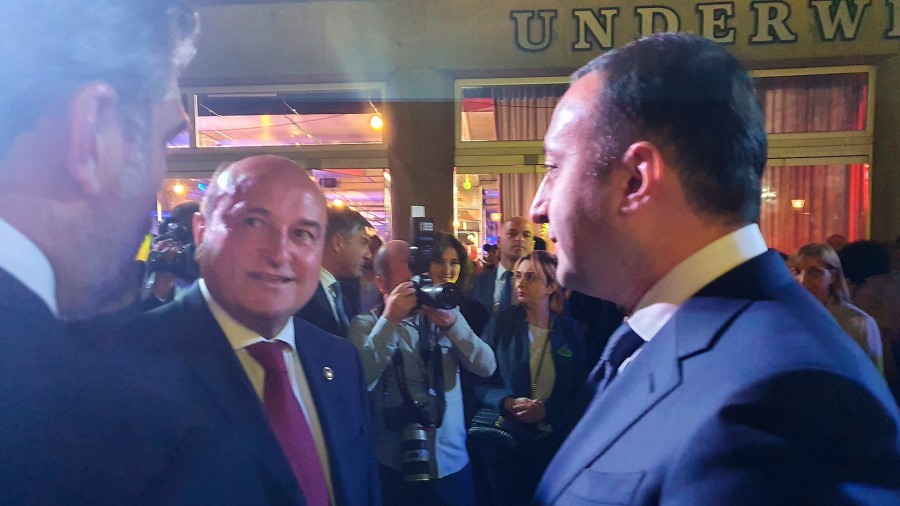 Ortuzar traslada al primer ministro Garibashvili el apoyo de EAJ-PNV y de Euskadi al ingreso de Georgia en la Unión Europea