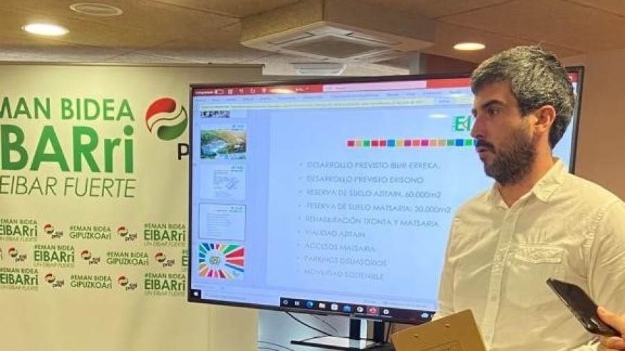 EAJ-PNV propone reservar 115.000m2 de suelo para actividades industriales