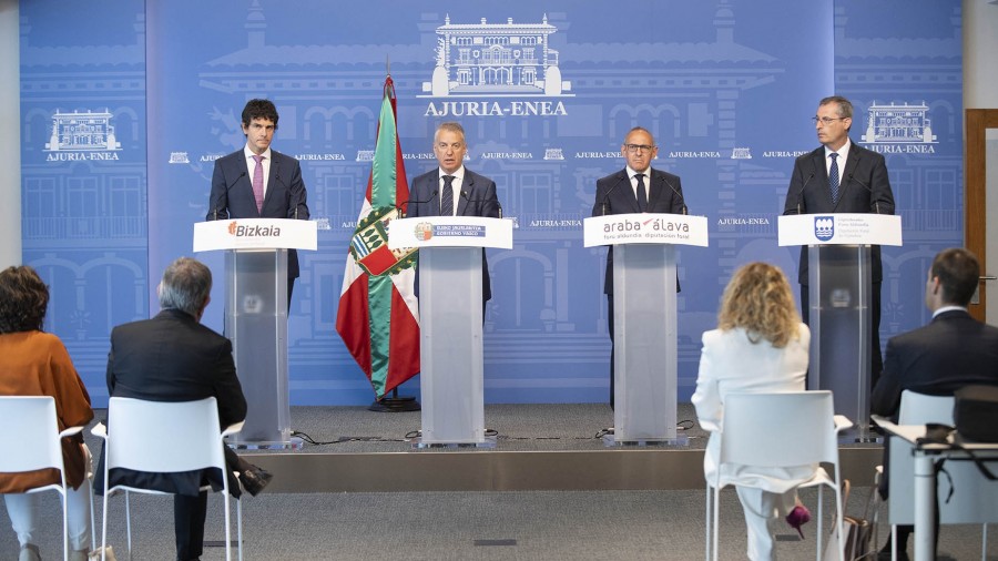 El Gobierno Vasco y las diputaciones forales acuerdan importantes medidas fiscales para paliar los efectos de la inflación 