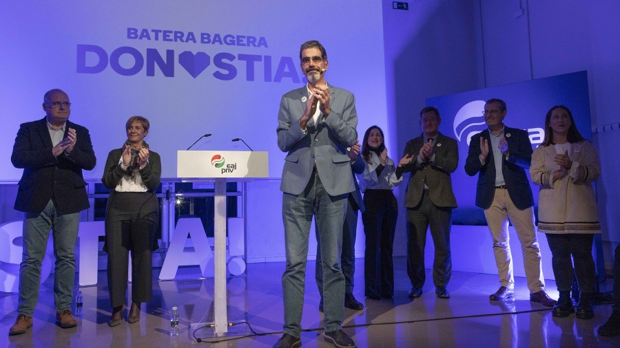 Eneko Goia reafirma el compromiso de EAJ-PNV con el avance y el futuro de Donostia