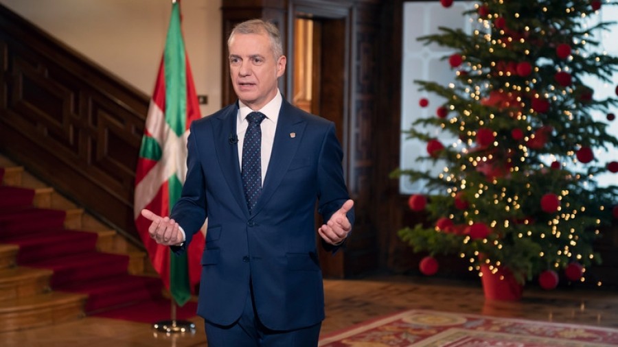 Mensaje de fin de año del Lehendakari Iñigo Urkullu.....