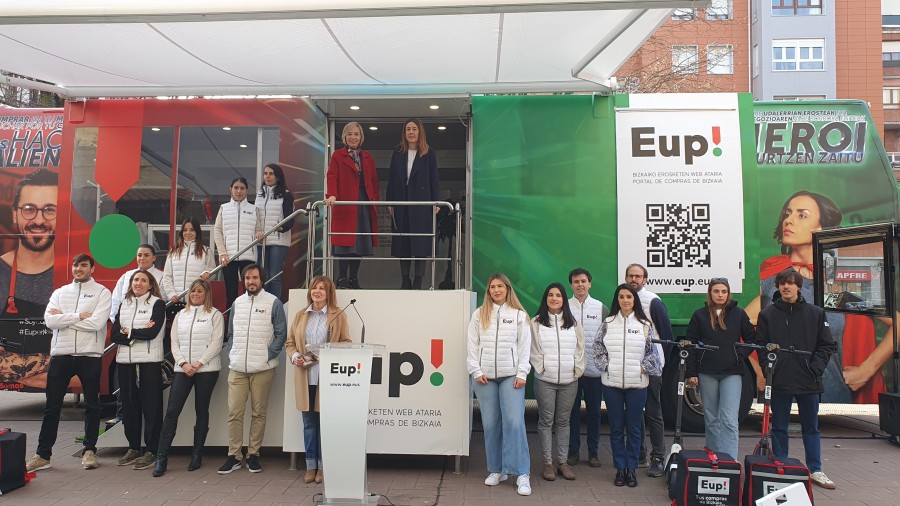 Eup! presenta una oficina móvil para dar a conocer la plataforma en los municipios de Bizkaia