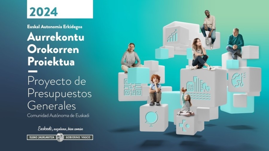 Euskadi contará en 2024 con un presupuesto de 15.025 millones de euros destinados a cuatro pilares: Personas, Planeta, Prosperidad y Autogobierno