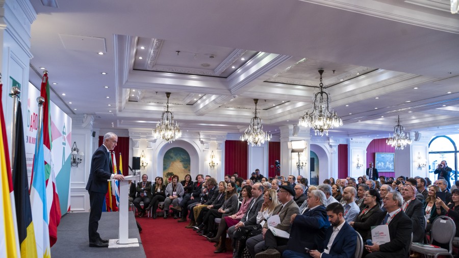 Urkullu Lehendakariak Euskal Komunitate Globala eraikitzen jarraitzea helburu duen Kanpoko Euskal Gizataldeen VIII. Batzarra inauguratu du