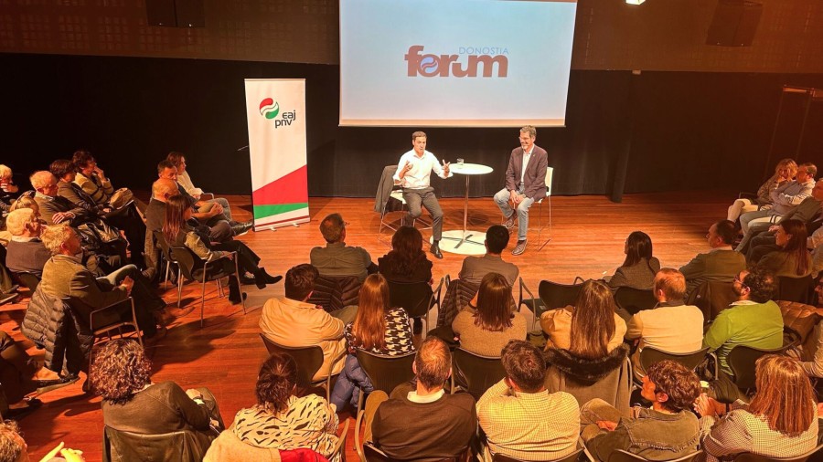 Imanol Pradales: “Hurrengo hauteskundeetan Euskadiren etorkizuna dago jokoan: egonkortasuna eta fidagarritasuna edo populismoa” Imanol Pradales: “Hurrengo hauteskundeetan Euskadiren etorkizuna dago jokoan: egonkortasuna eta fidagarritasuna edo populismoa”