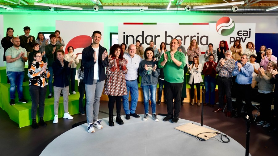 Ortuzar anima a la juventud a valorar el 21-A el trabajo hecho los últimos 40 años “por unos y por otros” en la construcción de Euskadi