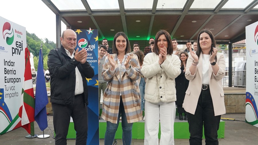 Europa “oparoa” aldarrikatzen du EAJ-PNVk, Txina eta AEBrekin lehiatuko dena “aberastasuna sortzeko eta herritarren artean ondo banatzeko” Europa “oparoa” aldarrikatzen du EAJ-PNVk, Txina eta AEBrekin lehiatuko dena “aberastasuna sortzeko eta herritarren artean ondo banatzeko”
