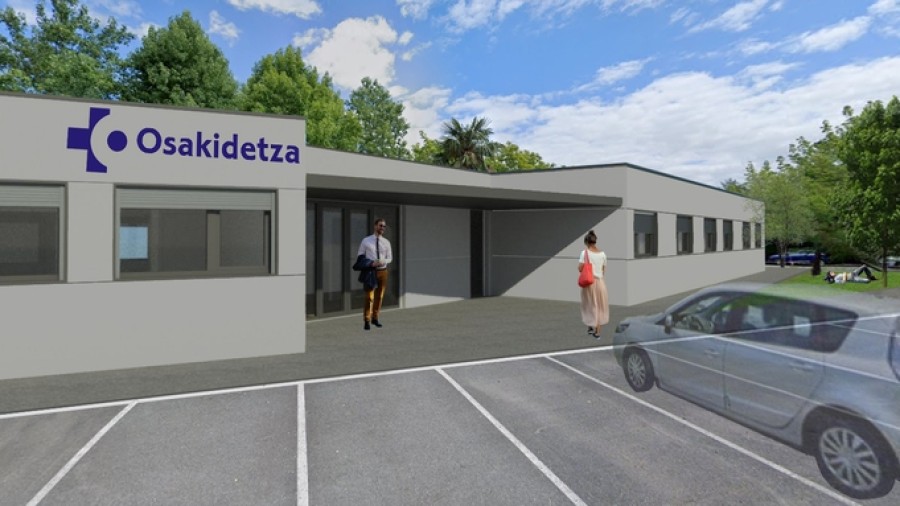 Hasi dituzte Bidasoko Ospitalean bloke kirurgikoko lanak egiteko behar diren eraikin modularreko lanak