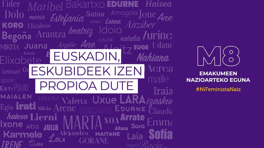 EBBren adierazpena Martxoaren 8a, Emakumeen Nazioarteko Eguna dela eta