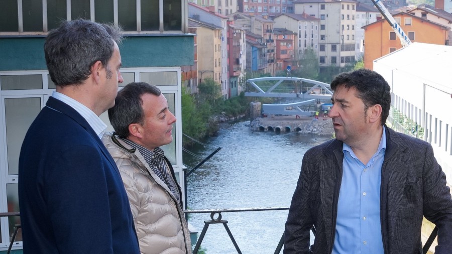 Las obras del nuevo puente de Gabolats en Soraluze avanzan a buen ritmo