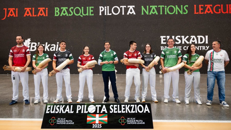El Lehendakari destaca el Torneo Internacional de Cesta Punta como símbolo de la aspiración nacional de Euskadi en el debut oficial de la Euskal Selekzioa