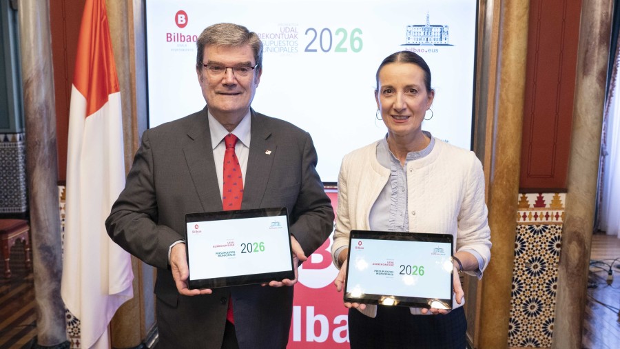 Bilbok 751 milioi izango ditu 2026an, segurtasuna, etxebizitza, zerbitzu publikoen kalitatea eta enplegua lehenesteko Bilbok 751 milioi izango ditu 2026an, segurtasuna, etxebizitza, zerbitzu publikoen kalitatea eta enplegua lehenesteko