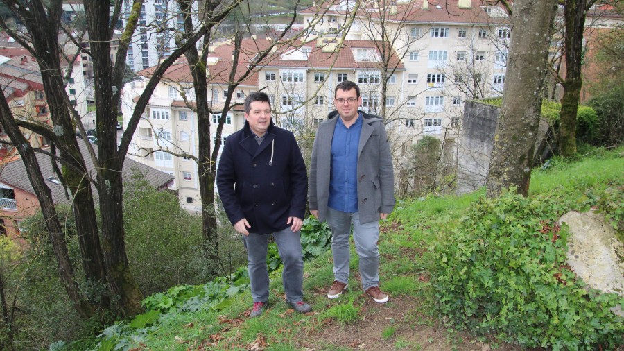 EAJ-PNV Arrasate exige actuar de inmediato para garantizar la seguridad en la ladera de Zarugalde