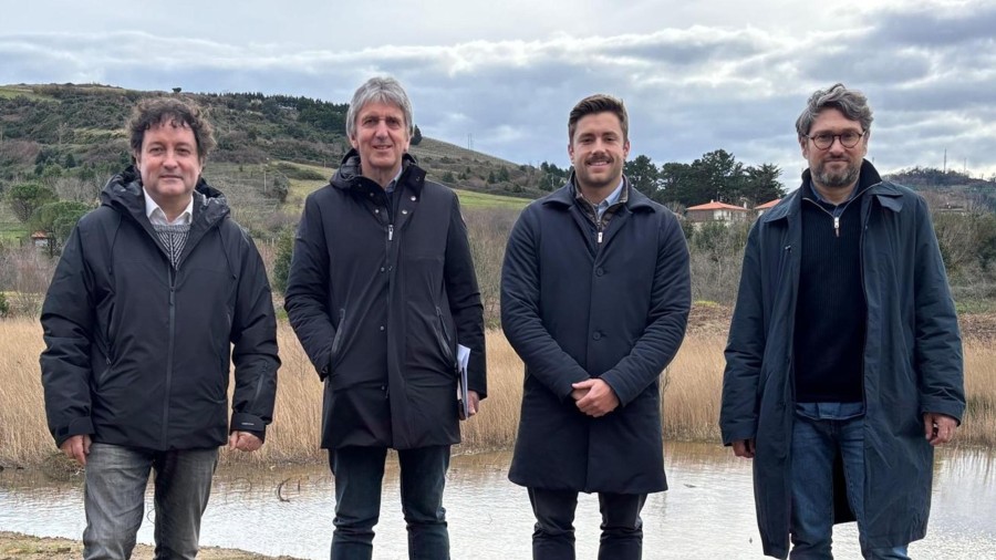La Diputación Foral presenta los trabajos de protección climática de la laguna de Ixpilla La Diputación Foral presenta los trabajos de protección climática de la laguna de Ixpilla