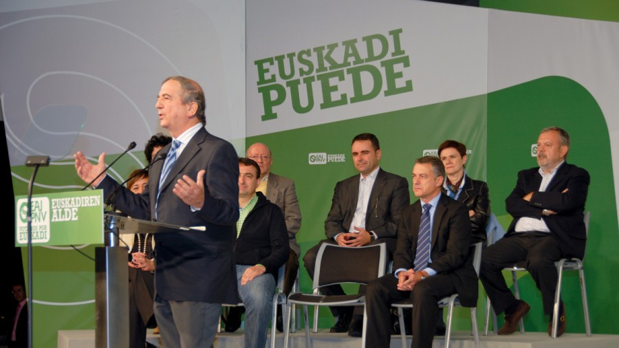 Iñaki Anasagasti Basauriko mitinean