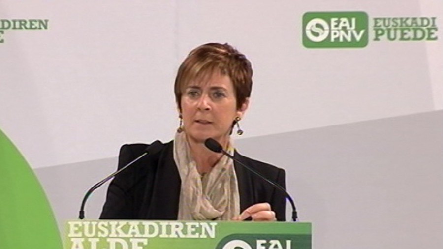 Arantxa Tapia Eibarreko mitinean