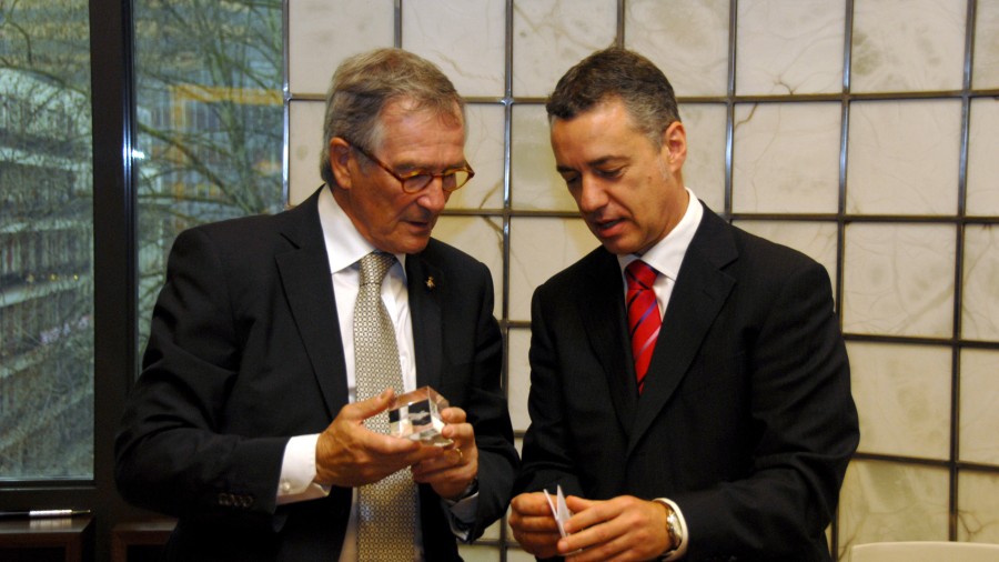 Iñigo Urkullu eta Xavier Triasen arteko bilera