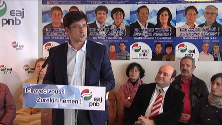 Jean Tellechea, candidat d´EAJ-PNB : canton Hendaye Côte basque sud