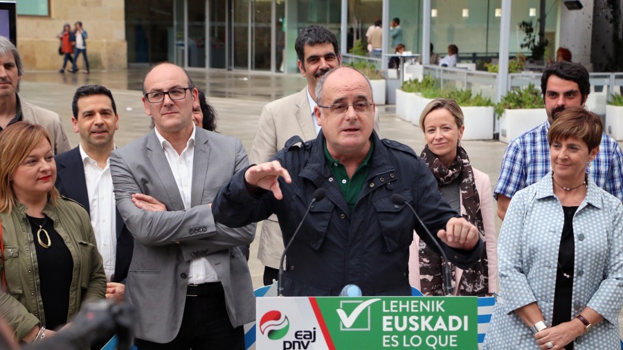 Egibar: “Euskadin turismo politiko handia dago, portuaren arabera bandera bat edo beste erakusten dute batzuk”