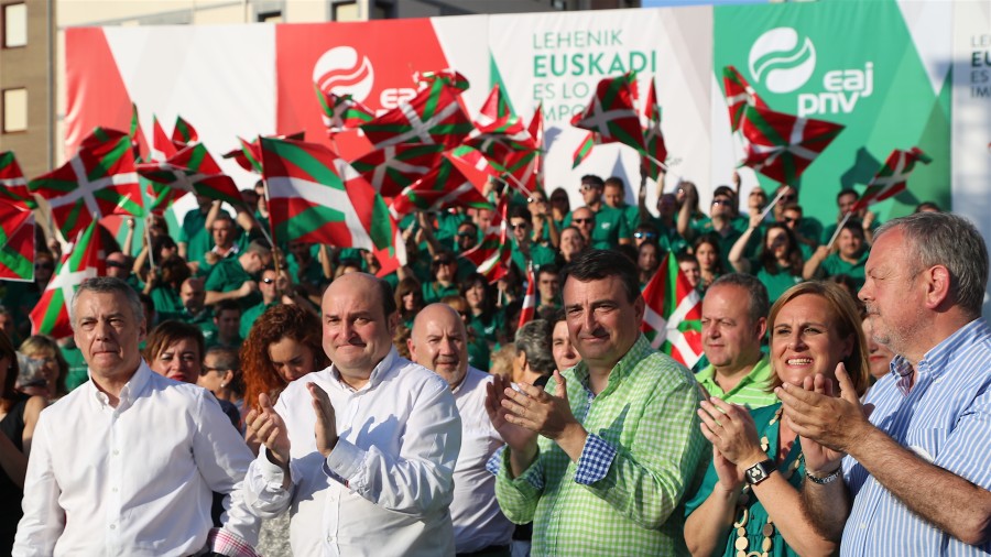 EAJ-PNV pide una “marea verde de votos” para “ayudar” a los partidos españoles a dar estabilidad al Estado y conseguir el reconocimiento nacional de Euskadi