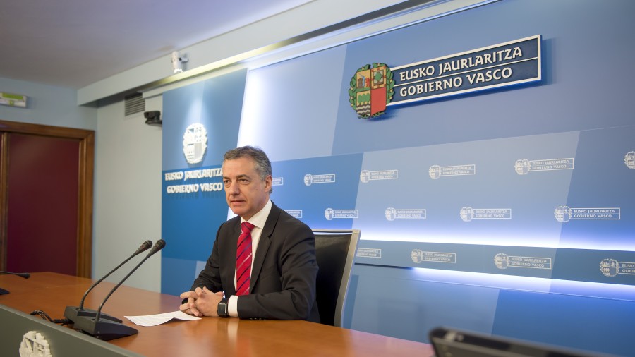 Declaración del Gobierno Vasco sobre el desarme de ETA