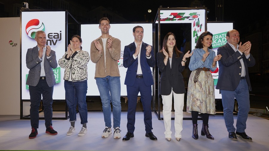 EAJ-PNV arranca en Vitoria-Gasteiz la campaña del 21 de Abril bajo el lema 'Aukeratu Euskadi. Elige Bienestar'
