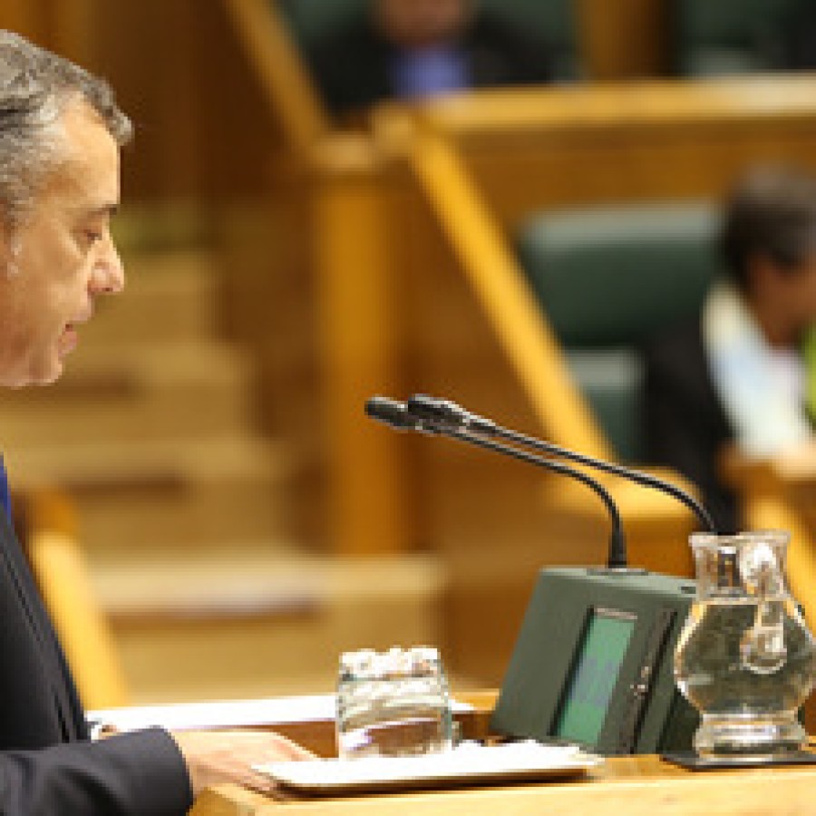 Discurso de Iñigo Urkullu en el pleno de investidura